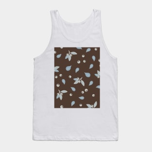 Retro pattern with leaves and berries Tank Top